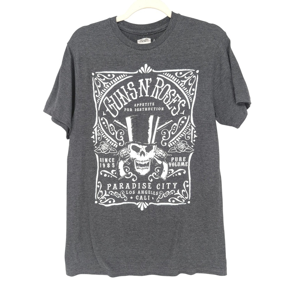 Bravado Guns N' Roses Graphic Tee Mens M Charcoal Appetite for Destruction Retro